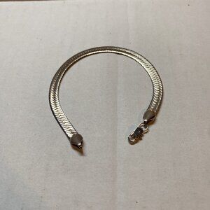 Classic Sterling Silver 925 Herringbone Bracelet